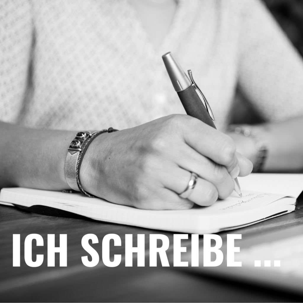 Ich schreibe